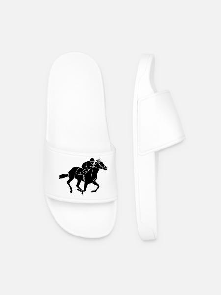 Equestrian - gallop races - Men’s Pool Sliders - white