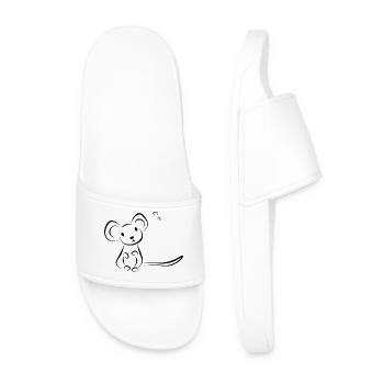 Mouse pet - Doeslief - Men’s Pool Sliders - white - Front