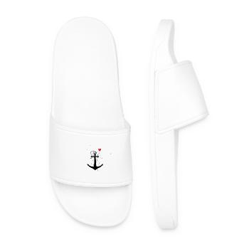 Hope, Love, Sea - Men’s Pool Sliders - white - Front