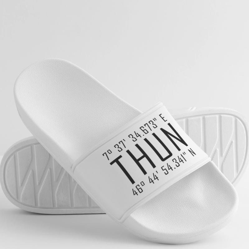 Thun Coordinates – Typography with Local Reference Besch Men’s Pool Sliders