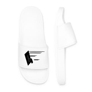 Logo Stucadoortroffel pour porte en stuc en action - Claquettes Homme - blanc - Devant
