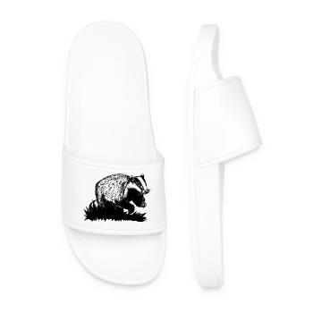 Blaireau au galop - Claquettes Homme - blanc - Devant