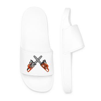 Chainsaw - Men’s Pool Sliders - white - Front