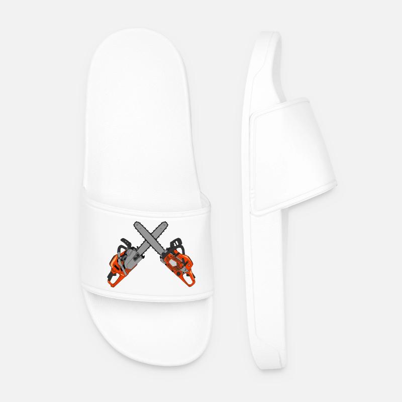 Chainsaw - Men’s Pool Sliders - white