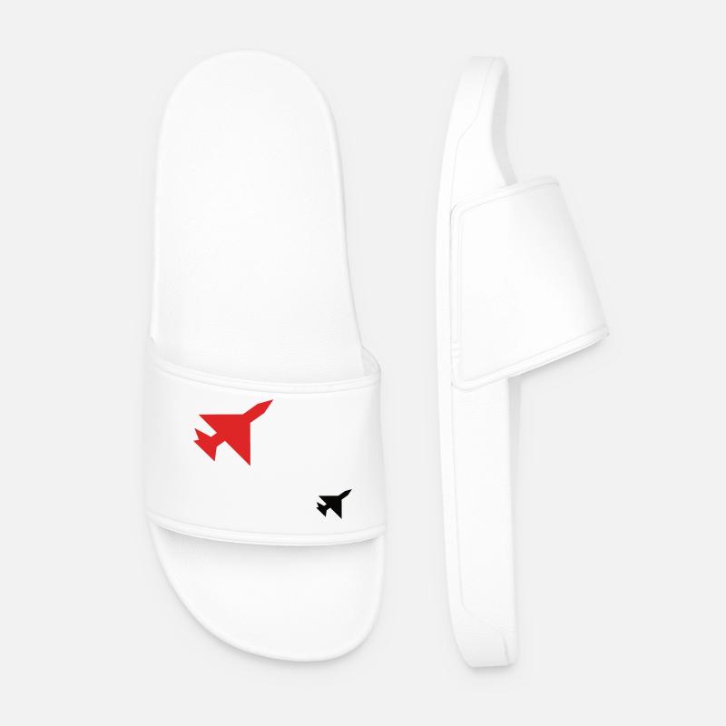 Jet Shadow - Men’s Pool Sliders - white