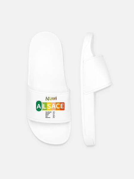 Nutri Alsace - Claquettes Homme - blanc