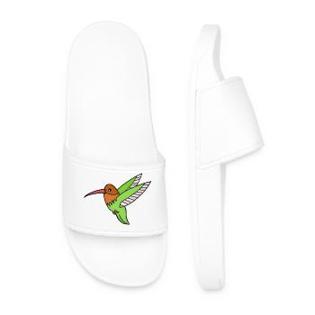 Un doux colibri - Claquettes Homme - blanc - Devant