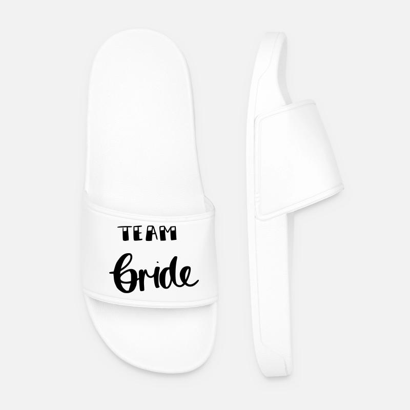 Team bride - Men’s Pool Sliders - white