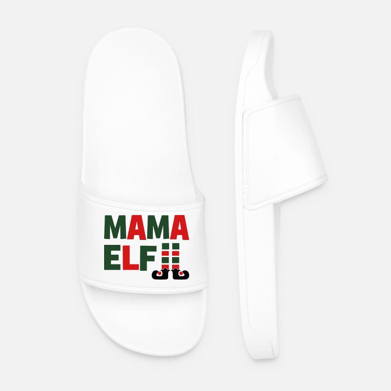 Mama Elf - Männer Badelatschen - Weiß