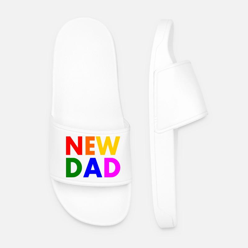 New dad - Männer Badelatschen - Weiß