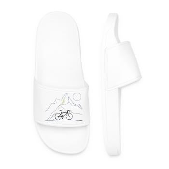 Bike & Mountains - Men’s Pool Sliders - white - Front