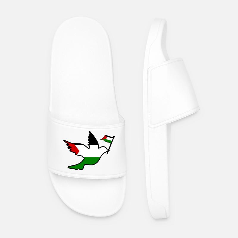 Free palestine - Männer Badelatschen - Weiß