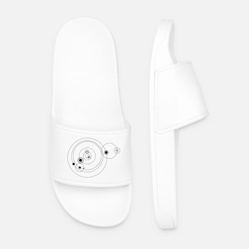 Solar system only (black) - Men’s Pool Sliders - white