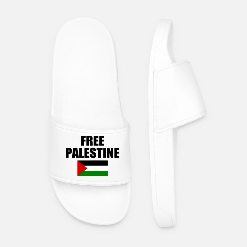 Free palestine - Männer Badelatschen - Weiß
