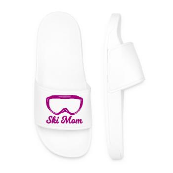 Maman skieuse - Claquettes Homme - blanc - Devant