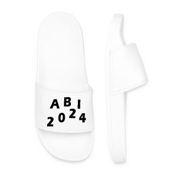 Abi 2024 - Männer Badelatschen - Weiß - Vorne