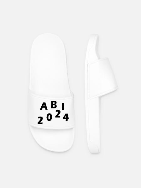 Abi 2024 - Männer Badelatschen - Weiß