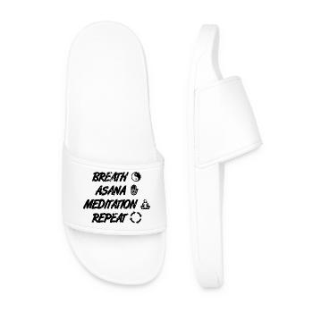 Yoga Motivation - Men’s Pool Sliders - white - Front