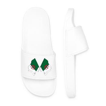 Deux drapeaux que l’Algérie a franchis - Claquettes Homme - blanc - Devant