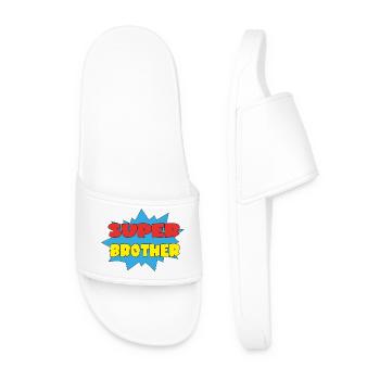 SUPER BROTHER - Claquettes Homme - blanc - Devant