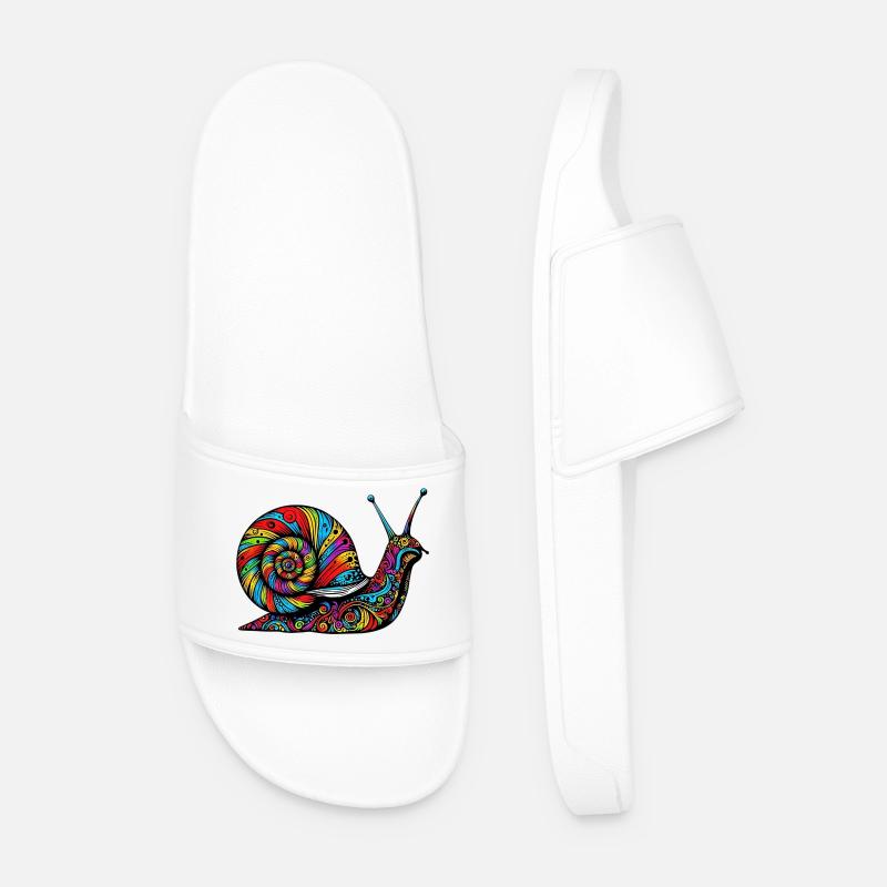 Snail - Men’s Pool Sliders - white