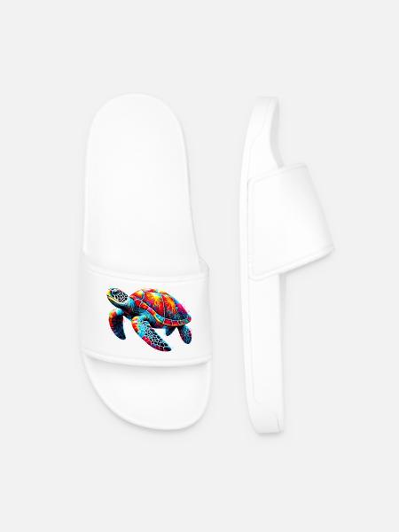 Turtle - Men’s Pool Sliders - white