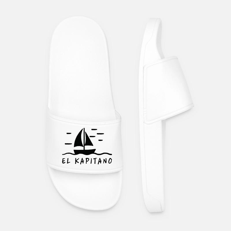 El Kapitano - Men’s Pool Sliders - white