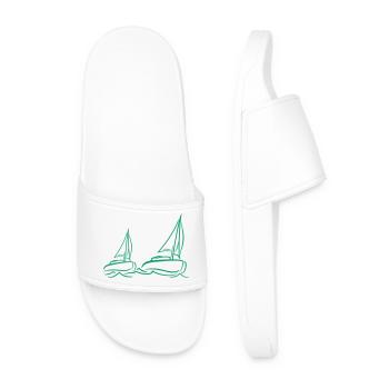 Deux navires Régate par équipe Régate de voile de compétition - Claquettes Homme - blanc - Devant