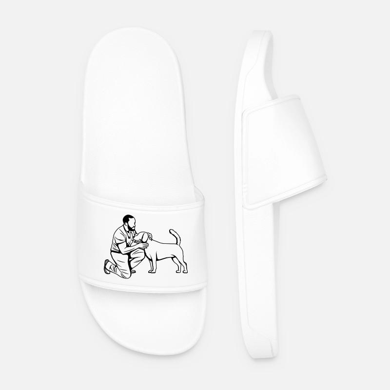 Veterinary technician - Men’s Pool Sliders - white