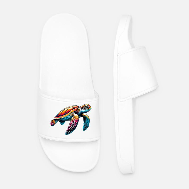 Turtle - Men’s Pool Sliders - white