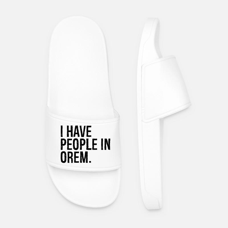 I have people in orem - Männer Badelatschen - Weiß