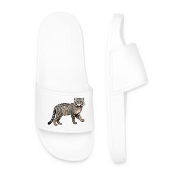 Pallas Wildcat - Design animalier - Claquettes Homme - blanc - Devant