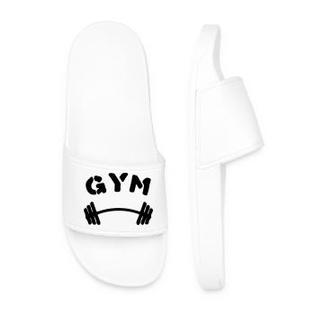 Fitnessstudio - Männer Badelatschen - Weiß - Vorne