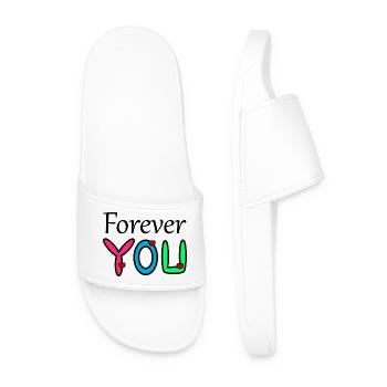 Forever You - Men’s Pool Sliders - white - Front
