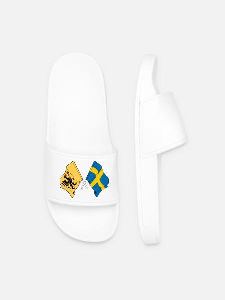 Södermanland & Sweden – One pride - Men’s Pool Sliders - white
