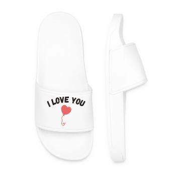 I love you favorite person - Men’s Pool Sliders - white - Front