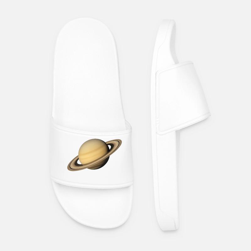 Saturn - Planet Saturn - Männer Badelatschen - Weiß