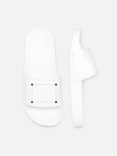 Champ Motif - Claquettes Homme - blanc