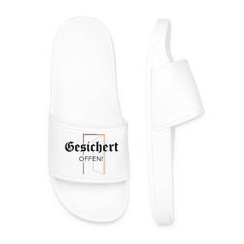 Ouvert sécurisé ! Déclaration - Claquettes Homme - blanc - Devant