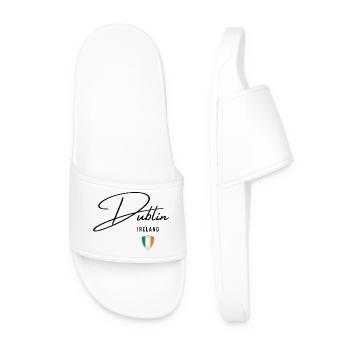 Elegant design Dublin, I love Dublin - Men’s Pool Sliders - white - Front