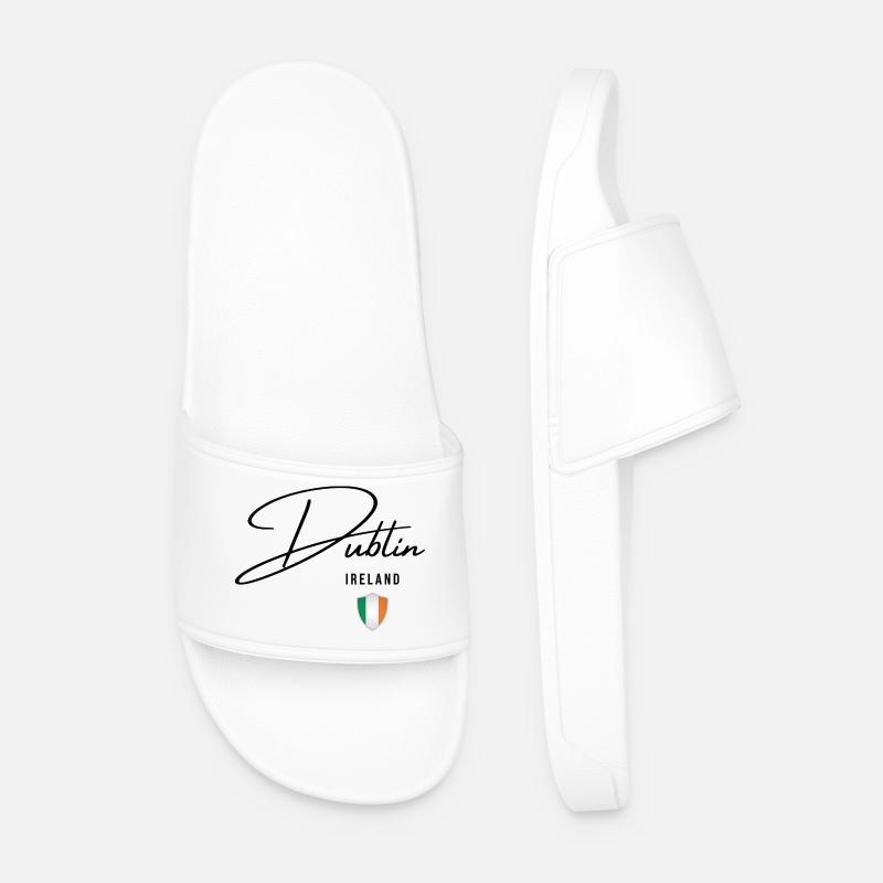 Elegant design Dublin, I love Dublin - Men’s Pool Sliders - white