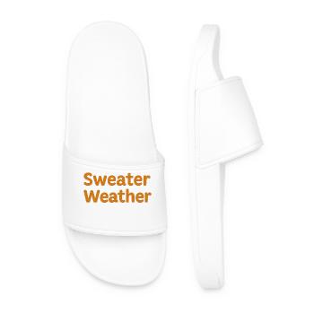 Météo du pull d’automne - Claquettes Homme - blanc - Devant