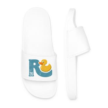 Duck Pension 2026 - Retirement - Pension - Men’s Pool Sliders - white - Front
