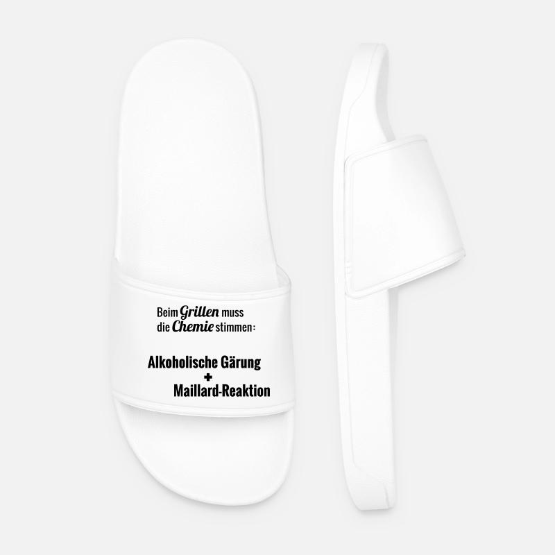 Maillard reaction - Men’s Pool Sliders - white