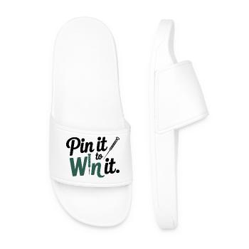 Acupuncturist Pin It To Win It Professional Expert - Men’s Pool Sliders - white - Front