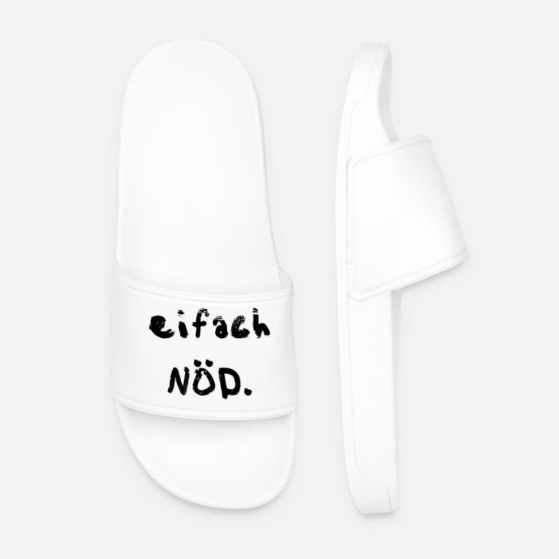 eifach nöd - Männer Badelatschen - Weiß