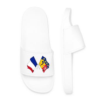 Fréquence cardiaque Rhône-Alpes FR - Claquettes Homme - blanc - Devant