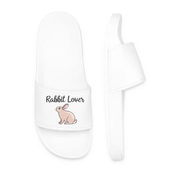 Amoureux des Lapins - Claquettes Homme - blanc - Devant