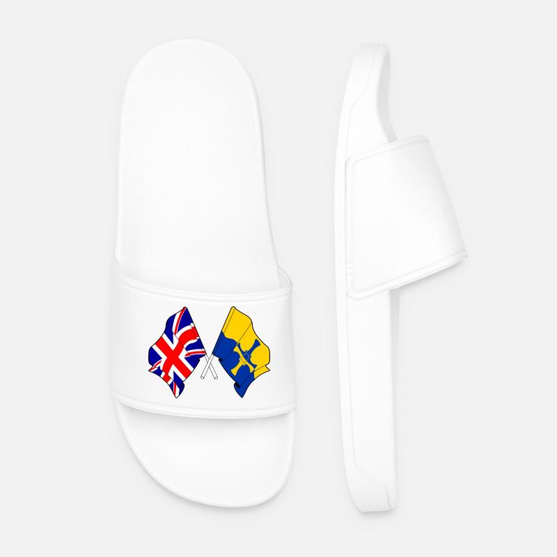 Durham & Great Britain - Men’s Pool Sliders - white