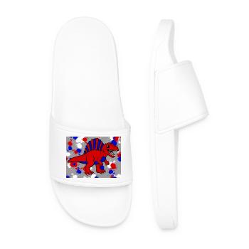 Spinosaurus dino - Claquettes Homme - blanc - Devant